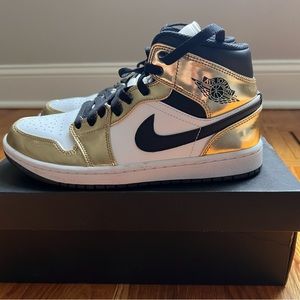 Nike air Jordan 1 Mid SE metallic gold/black/white